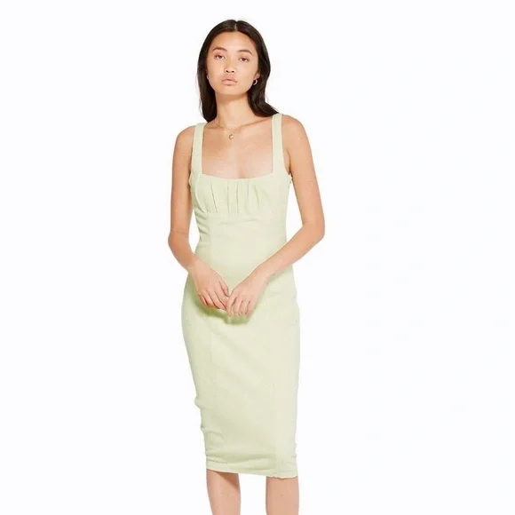 Capulet Dresses | Revolve Capulet Green Ribbed Dress | Color: Green/Tan | Size: L | Pm-96479258's Closet